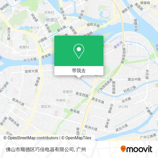 佛山市顺德区巧佳电器有限公司地图