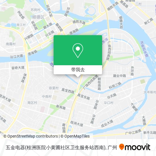 五金电器(桂洲医院小黄圃社区卫生服务站西南)地图