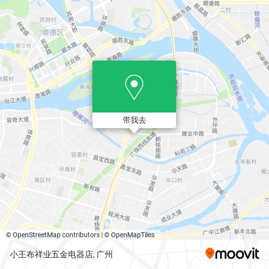 小王布祥业五金电器店地图