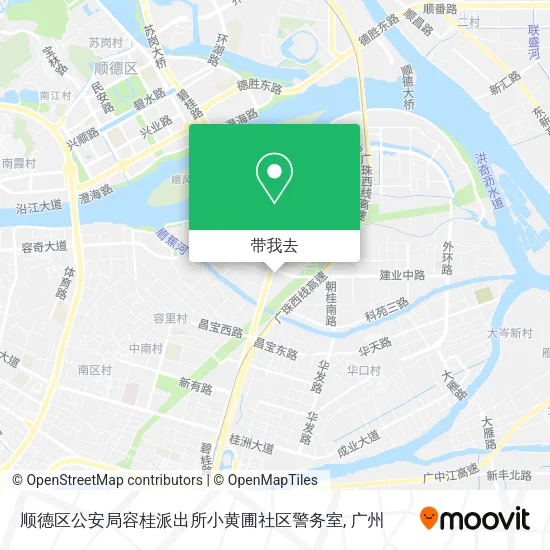顺德区公安局容桂派出所小黄圃社区警务室地图