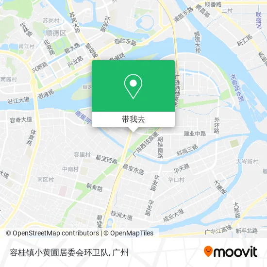 容桂镇小黄圃居委会环卫队地图