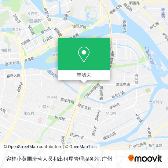 容桂小黄圃流动人员和出租屋管理服务站地图
