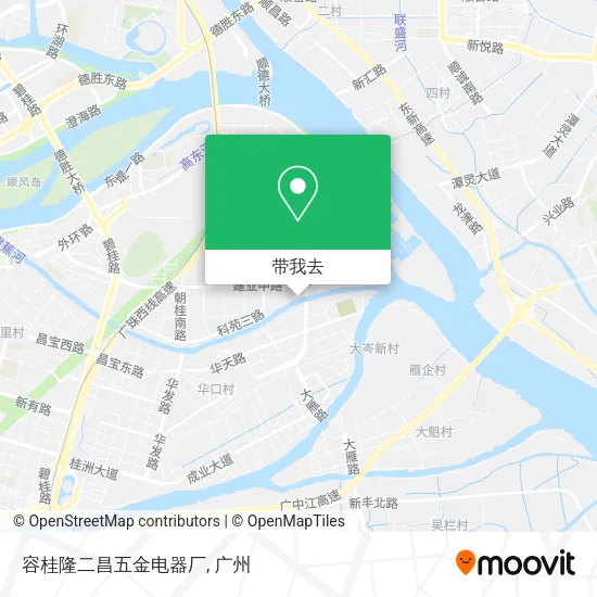 容桂隆二昌五金电器厂地图
