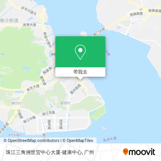 珠江三角洲世贸中心大厦-健康中心地图