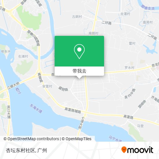 杏坛东村社区地图