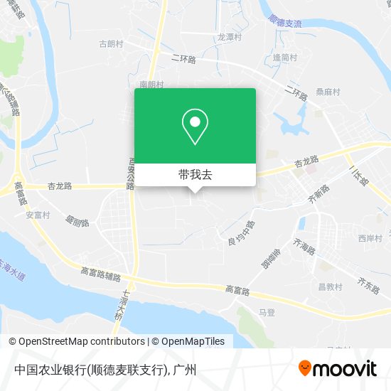 中国农业银行(顺德麦联支行)地图