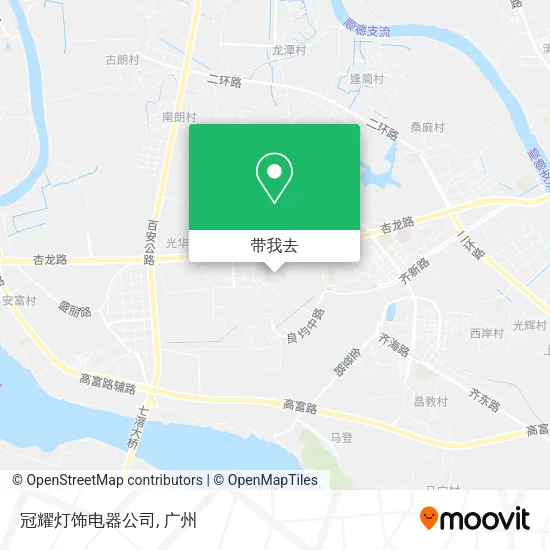 冠耀灯饰电器公司地图