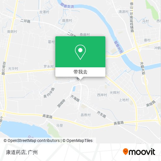 康道药店地图