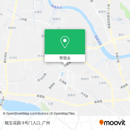 顺宝花园-3号门入口地图