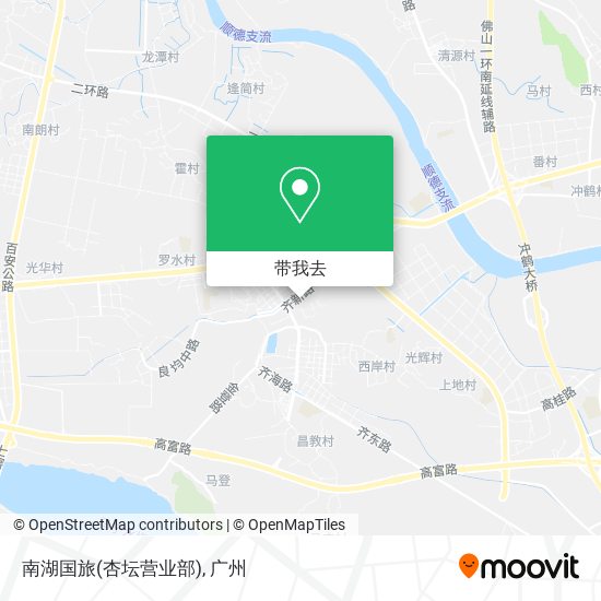 南湖国旅(杏坛营业部)地图