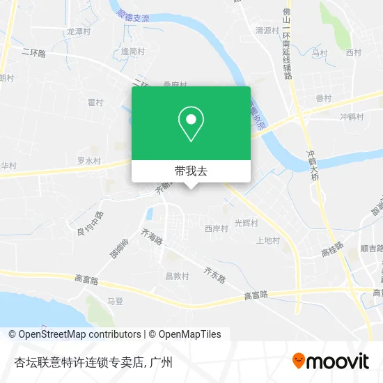 杏坛联意特许连锁专卖店地图