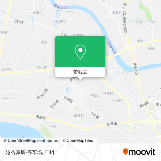 港杏豪庭-停车场地图