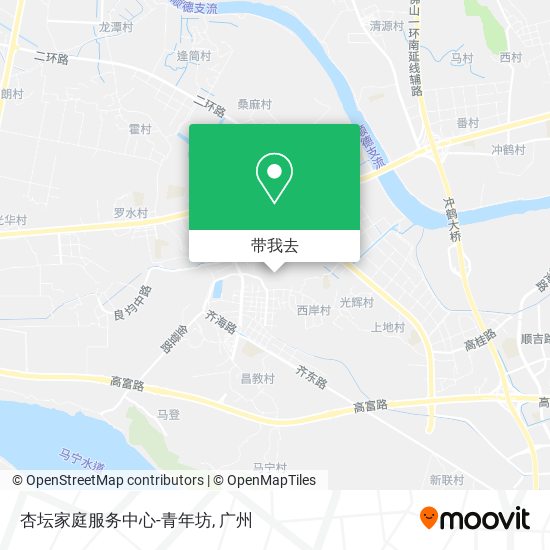 杏坛家庭服务中心-青年坊地图