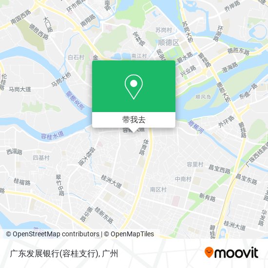 广东发展银行(容桂支行)地图