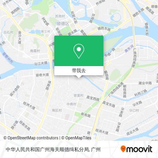 中华人民共和国广州海关顺德缉私分局地图