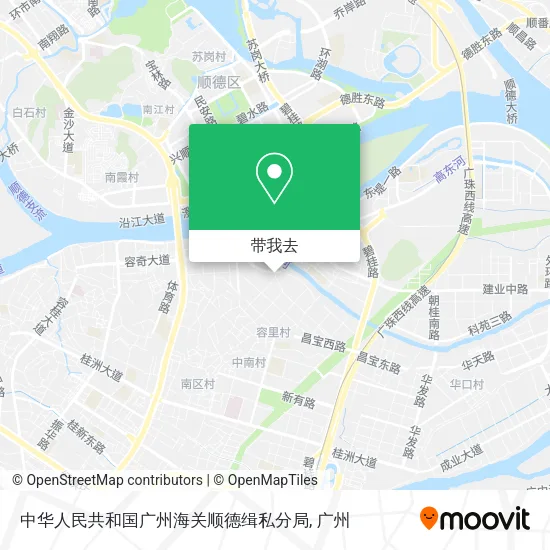 中华人民共和国广州海关顺德缉私分局地图