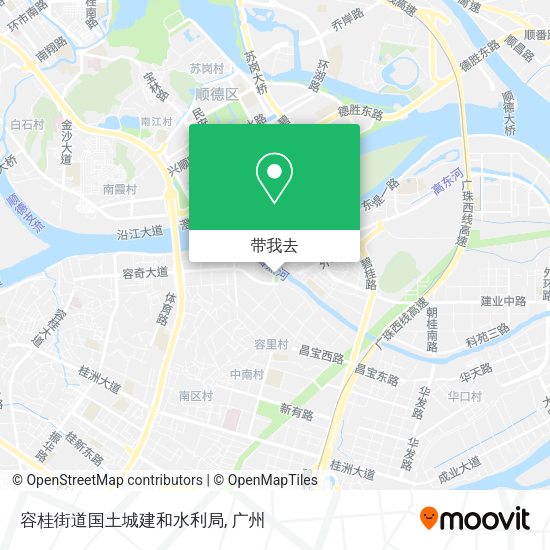 容桂街道国土城建和水利局地图