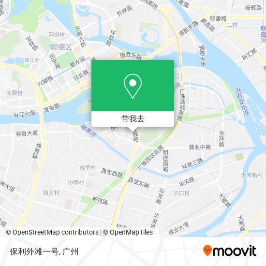 保利外滩一号地图