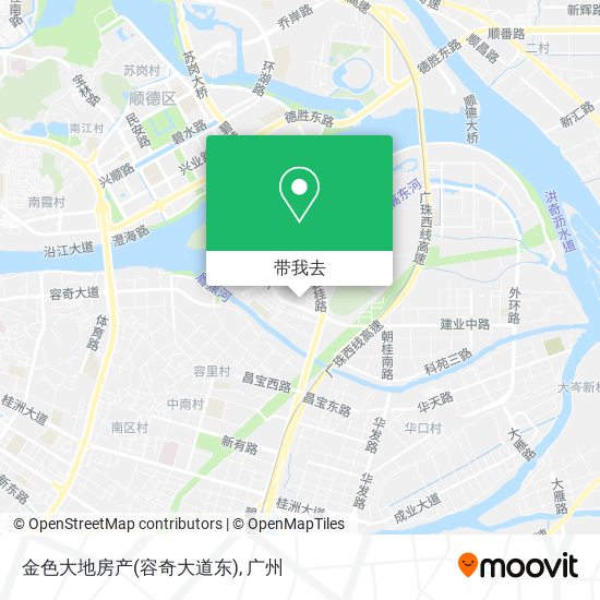金色大地房产(容奇大道东)地图