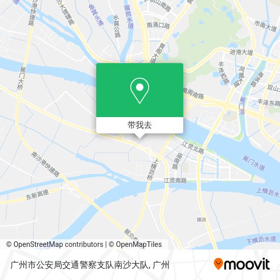 广州市公安局交通警察支队南沙大队地图