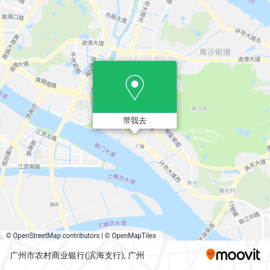 广州市农村商业银行(滨海支行)地图