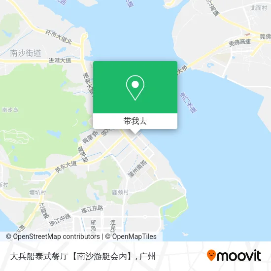 大兵船泰式餐厅【南沙游艇会内】地图