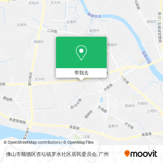 佛山市顺德区杏坛镇罗水社区居民委员会地图