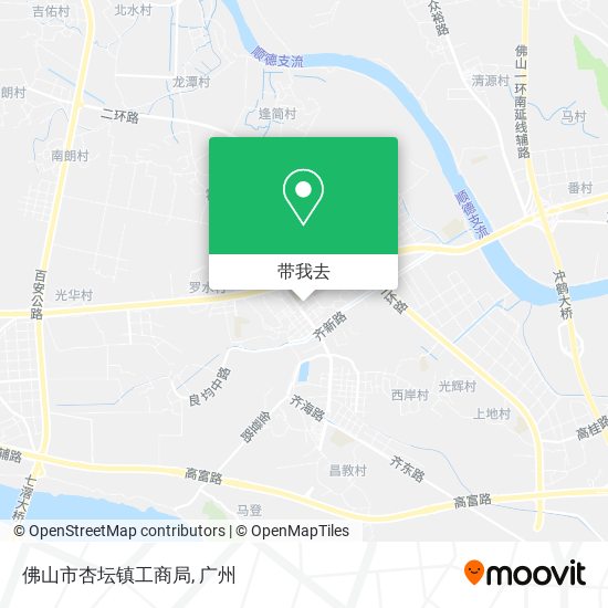 佛山市杏坛镇工商局地图