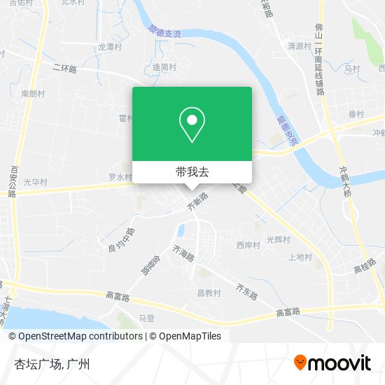 杏坛广场地图