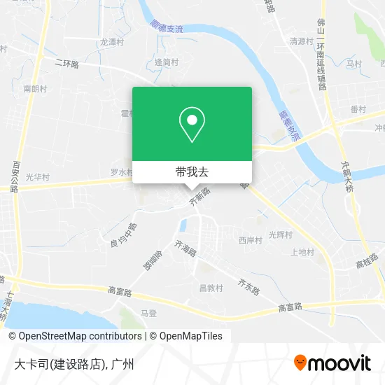 大卡司(建设路店)地图