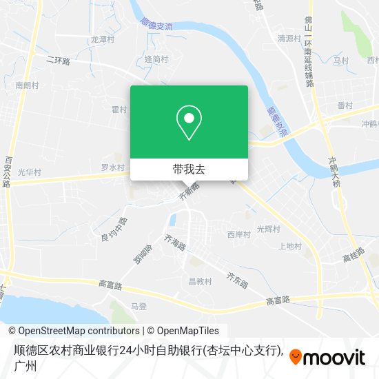 顺德区农村商业银行24小时自助银行(杏坛中心支行)地图