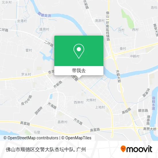 佛山市顺德区交警大队杏坛中队地图