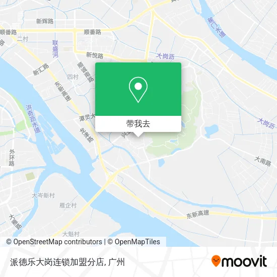 派德乐大岗连锁加盟分店地图