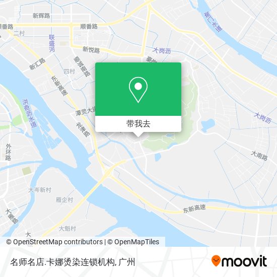 名师名店.卡娜烫染连锁机构地图