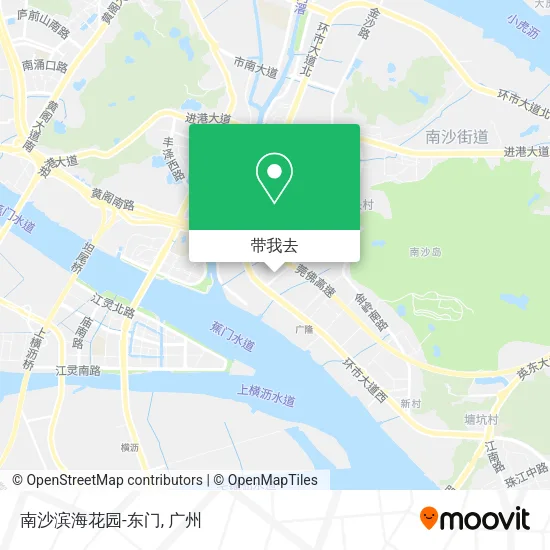 南沙滨海花园-东门地图