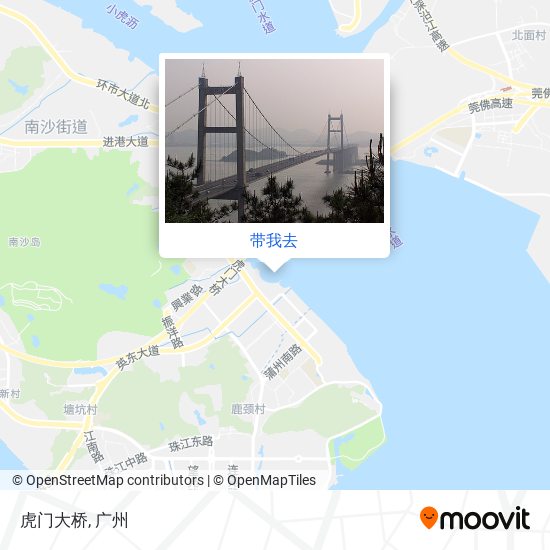 虎门大桥地图