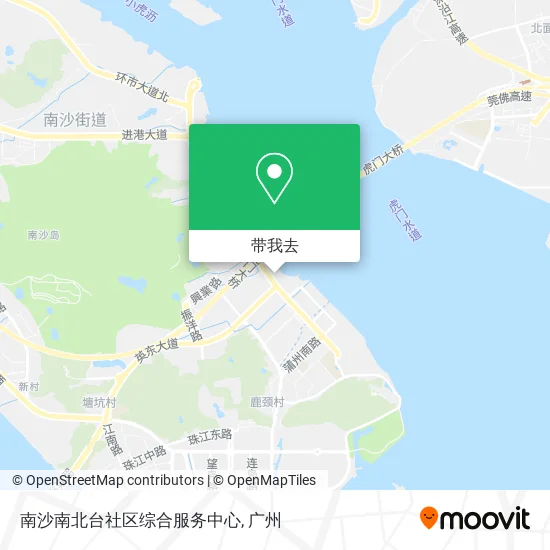 南沙南北台社区综合服务中心地图