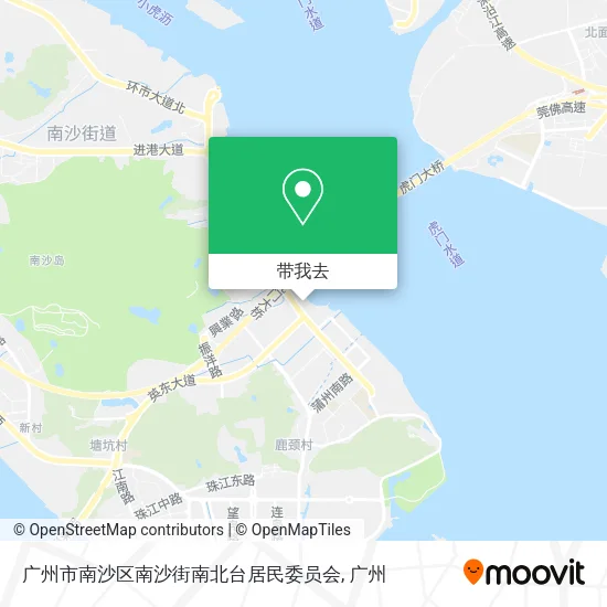广州市南沙区南沙街南北台居民委员会地图