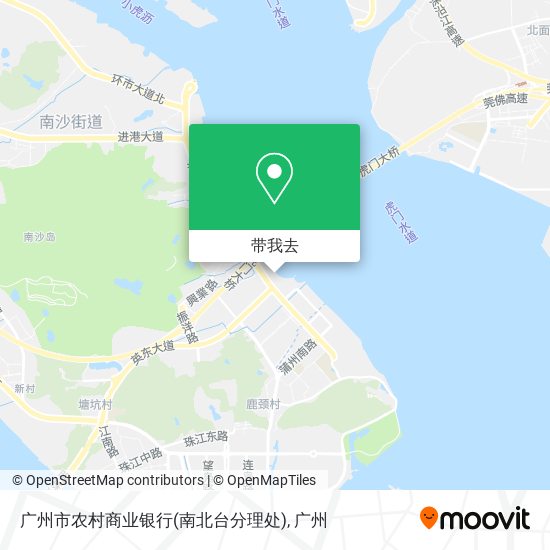 广州市农村商业银行(南北台分理处)地图