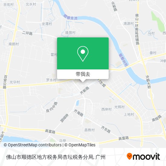 佛山市顺德区地方税务局杏坛税务分局地图