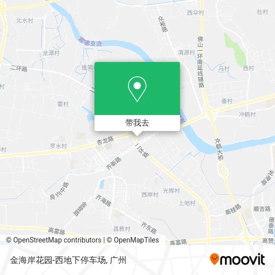 金海岸花园-西地下停车场地图