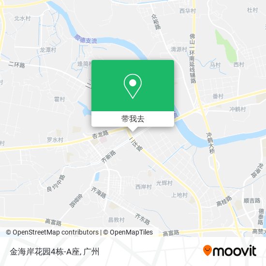 金海岸花园4栋-A座地图