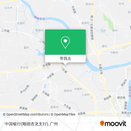 中国银行(顺德杏龙支行)地图