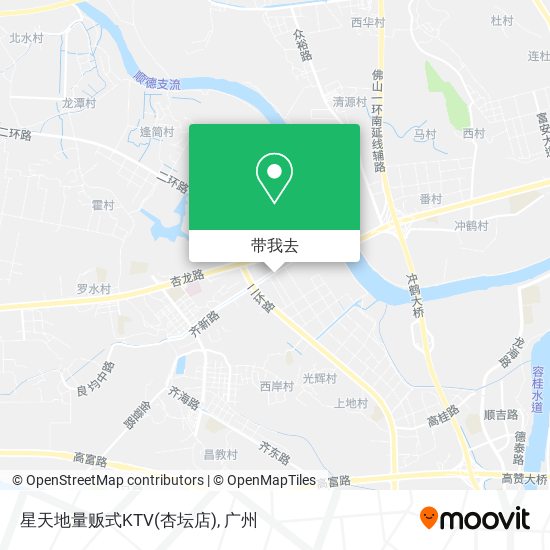 星天地量贩式KTV(杏坛店)地图