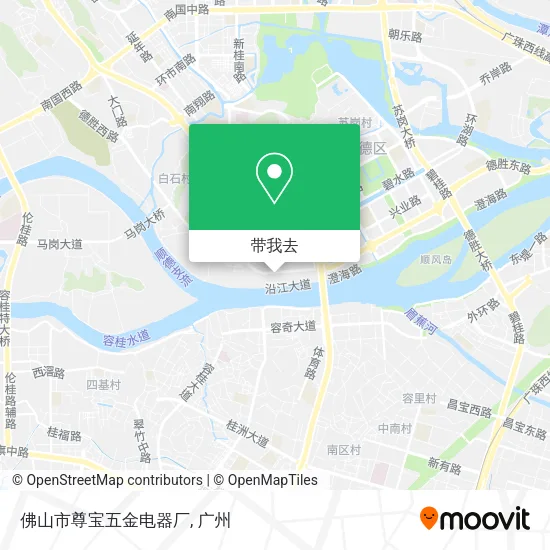 佛山市尊宝五金电器厂地图