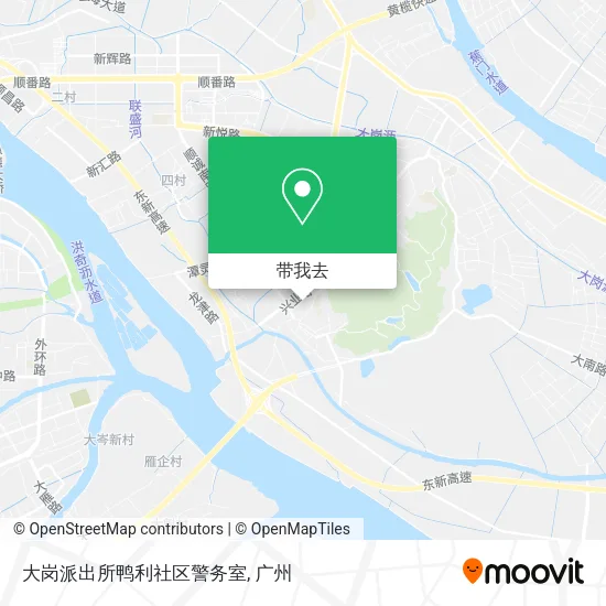大岗派出所鸭利社区警务室地图