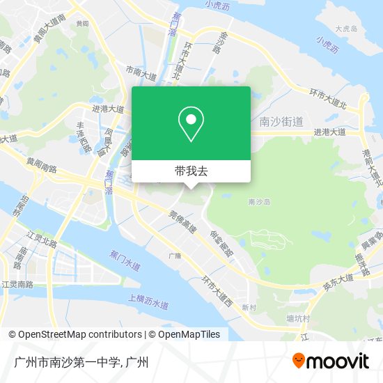 广州市南沙第一中学地图