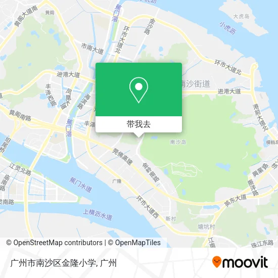 广州市南沙区金隆小学地图