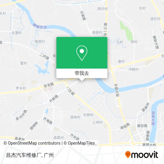 昌杰汽车维修厂地图