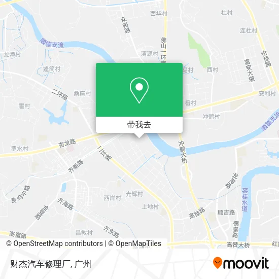 财杰汽车修理厂地图